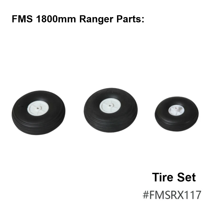 

FMS 1800mm 1.8m Ranger Front and Rear Tire Set FMSRX117 RC Airplane Hobby Model Plane Avion Spare Parts Accessories
