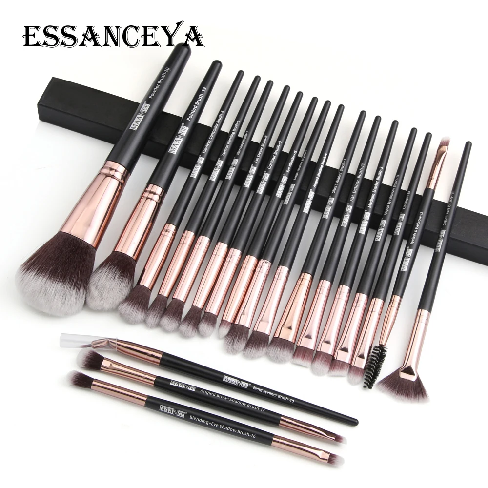 ESSANCEYA 20 шт. Профессиональный набор кистей для макияжа Пудра основа макияж кисти