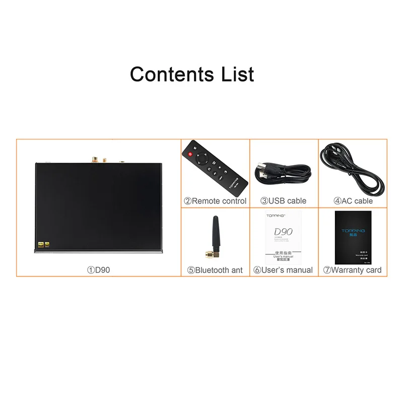 

New TOPPING D90 HIFI AK4499 USB DAC Bluetooth 5.0 DSD512 CAR8675 LDAC Hi-Res Audio HIFI Decoder