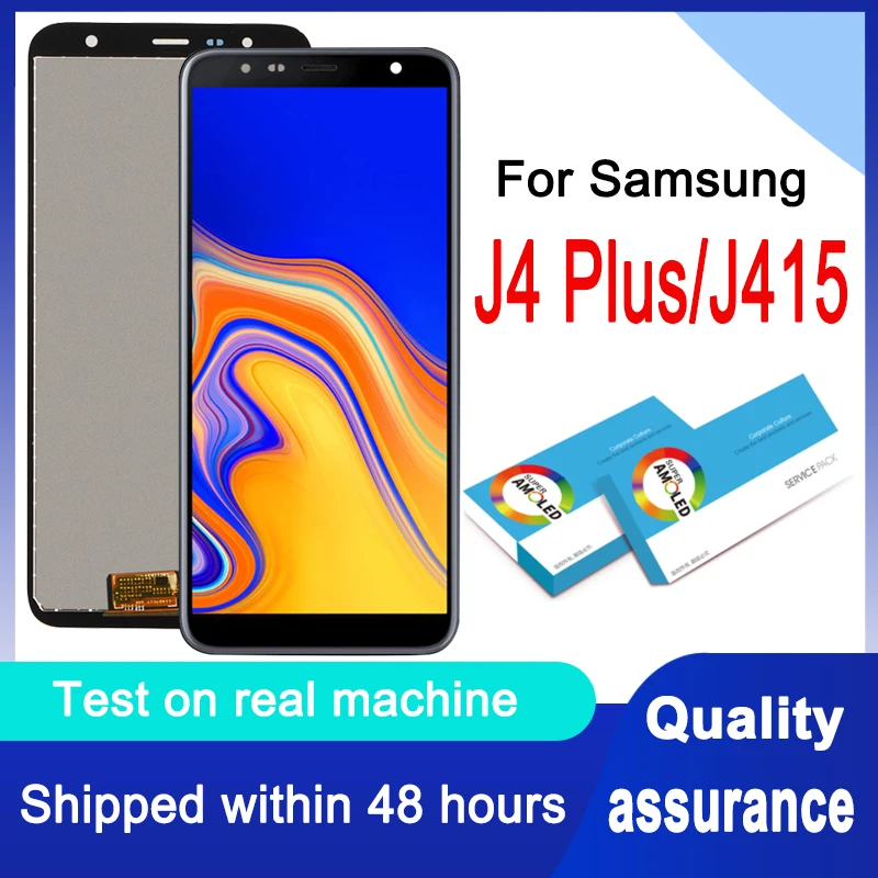 ЖК-дисплей TFT 6 0 дюйма для Samsung Galaxy J4 + 2018 Plus J415 J415F J410 сенсорный экран Сменный датчик