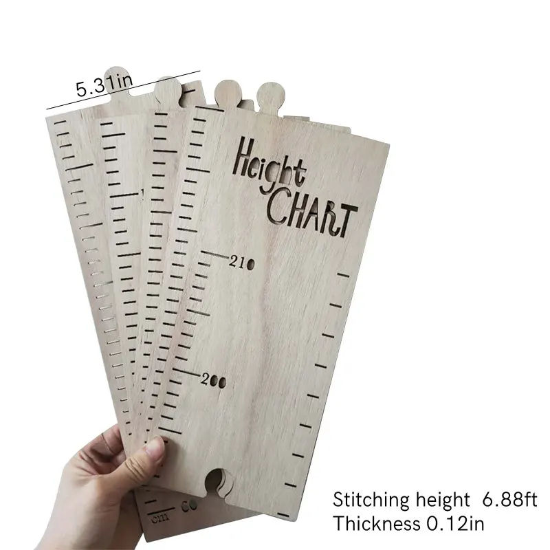 Скандинавская деревянная диаграмма роста высоты линейка для детской комнаты