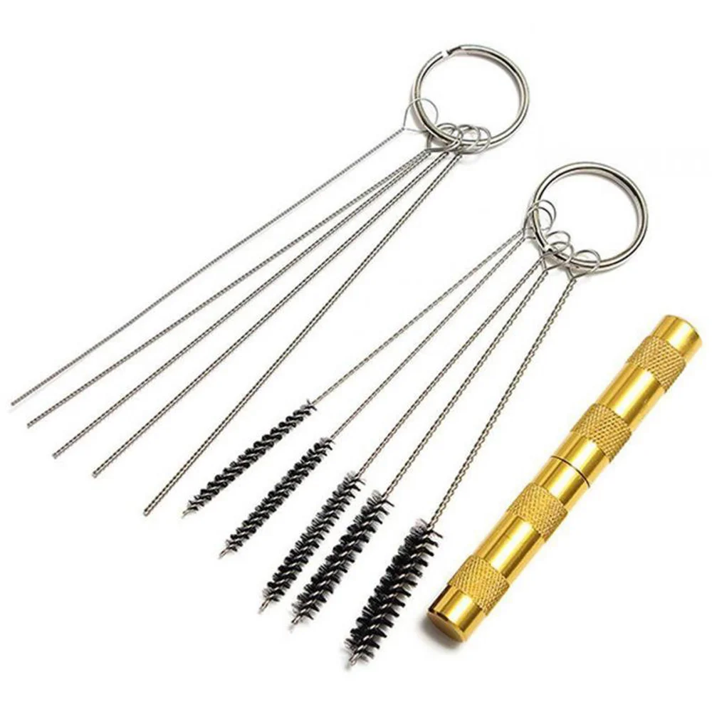 

11 Pieces Airbrush Spray Cleaning Repair Tool Kit Stainless Steel Needle Brush Multifunctional Cleaning Brush
