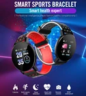 Новинка 119, мужские и женские Смарт-часы с тонометром, водонепроницаемые спортивные круглые Смарт-часы, Смарт-часы, фитнес-трекер для Android и IOS