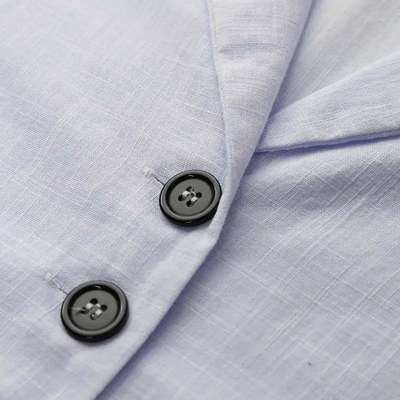 

Women's Thin Blazers ZANZEA Autumn 3/4 Sleeve Blusas Fashion Coats Female Single Button Tunic Female Lapel Tops Plus Size 5XL