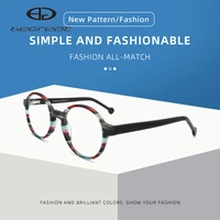 begreat classic optical glasses for women circular eyeglasses gradient acetate frame designer fashion spectacles