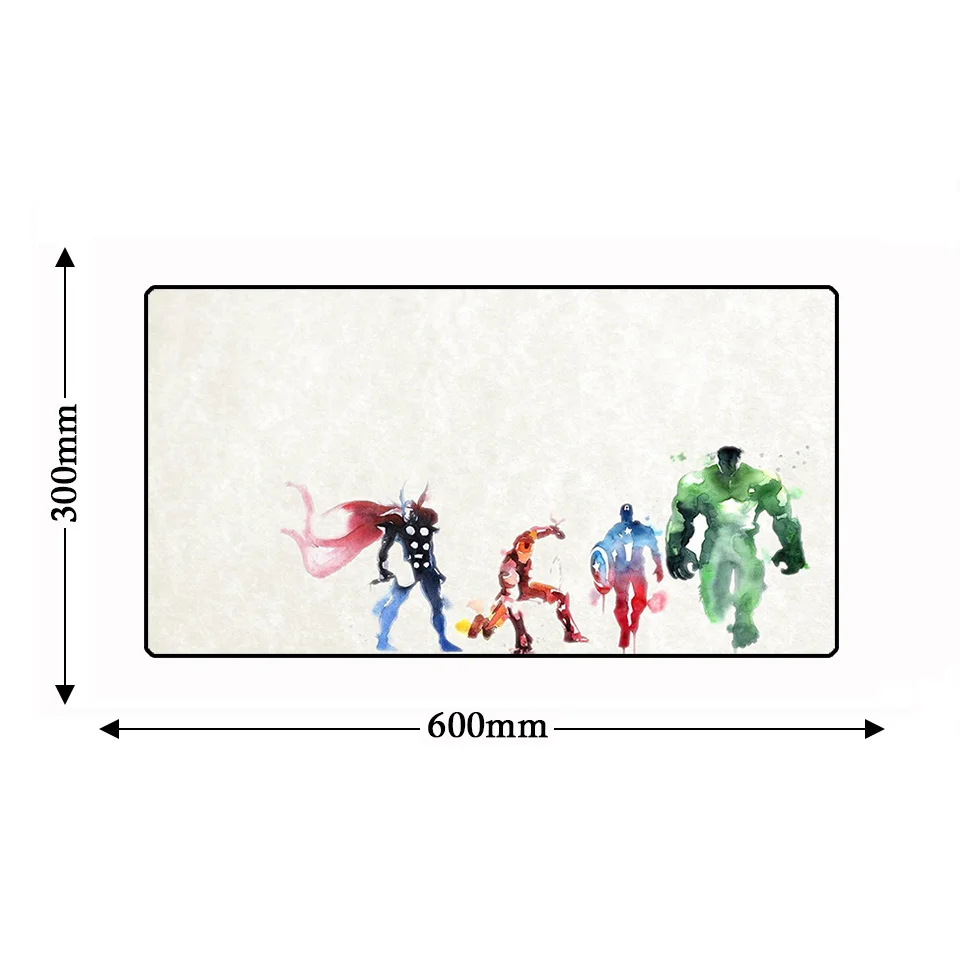 Grande 60*30 см аниме игры Бесконечность война Marvell Avengerse игровые коврики и чехлы