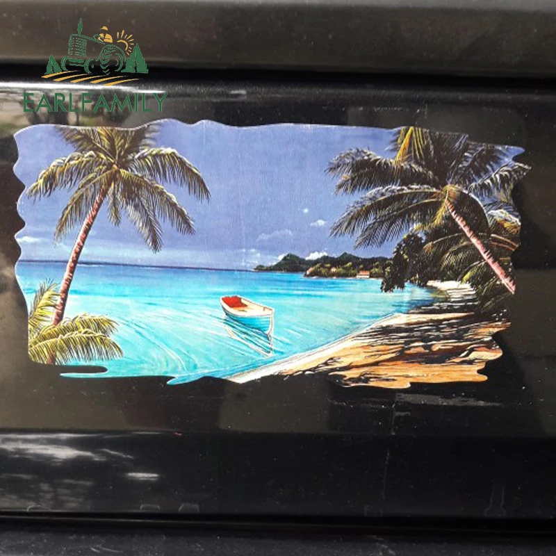 EARLFAMILY 13 см x 7 RV прицеп дом на колесах наклейка для кемпера забавный пляж