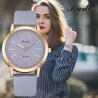 Часы наручные женские с кожаным ремешком, повседневные стильные модные аналоговые кварцевые, с браслетом из белого сплава