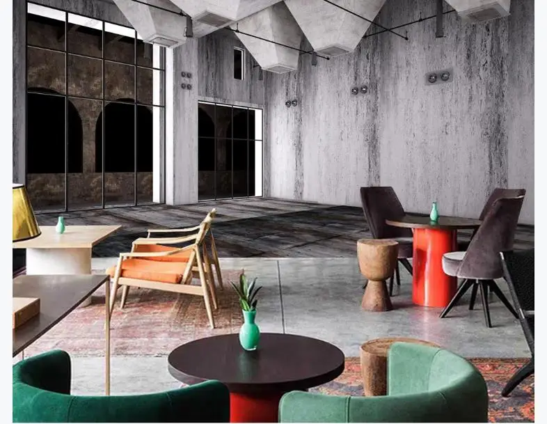 3D Настенные обои в стиле ретро с изображением промышленного ветра для гостиной