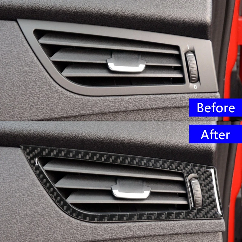 

Car Styling Carbon Fiber Console Side Air Outlet Frame Decoration Cover Trim For BMW Z4 E89 2009-2015 Auto Interior Accessories