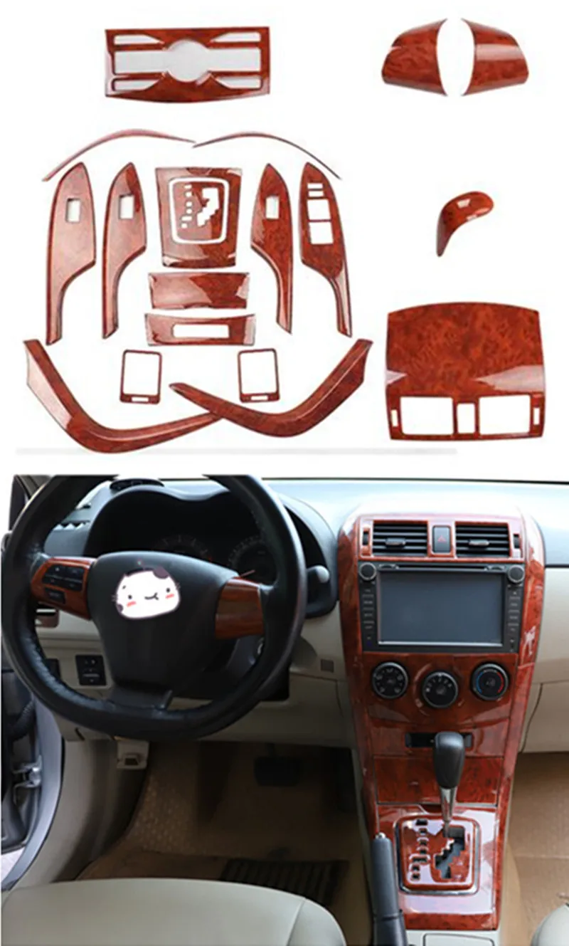 1 партия автомобильные наклейки из АБС-пластика для Toyota Corolla MK10 2007-2012 гг. |