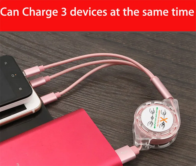 3 в 1 Выдвижной кабель мульти USB зарядное устройство кабель Micro usb type C для huawei p30 p20 lite mate 30 20 honor 9x8x10 9 y9 P smart