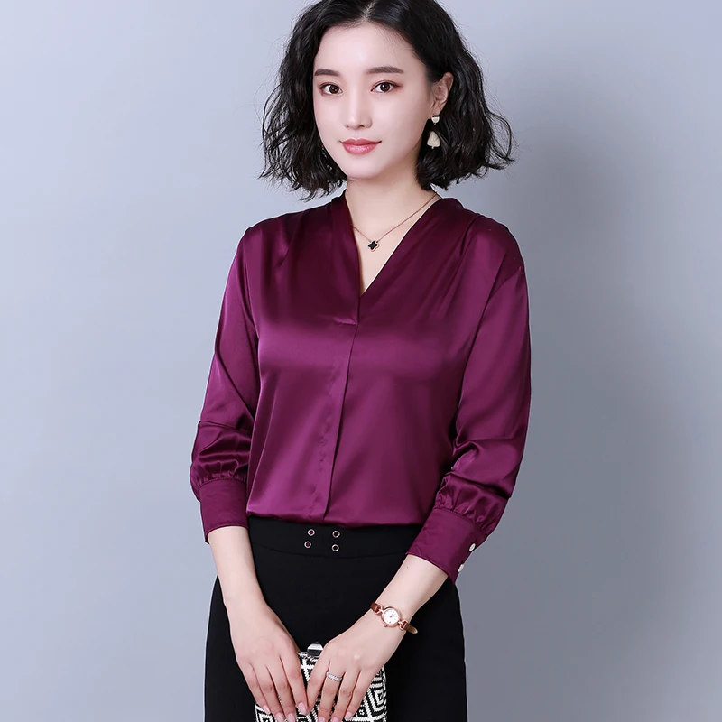 Модные блузки женские топы и блузки осенние Blusas Mujer De блузка Moda женская рубашка женские элегантные женские майки размера плюс XXXL