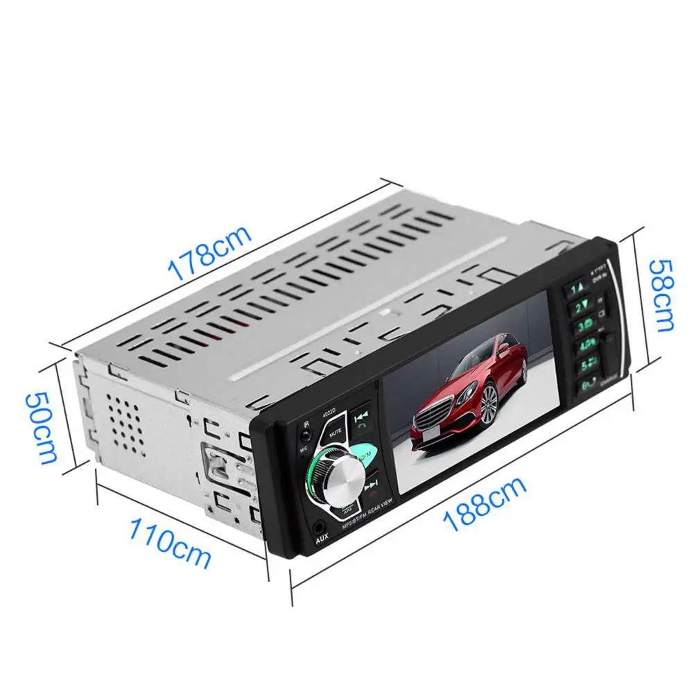 4022D автомобильный MP5 плеер Bluetooth 1 Din 4 дюймов FM аудио стерео радио для автомобиля