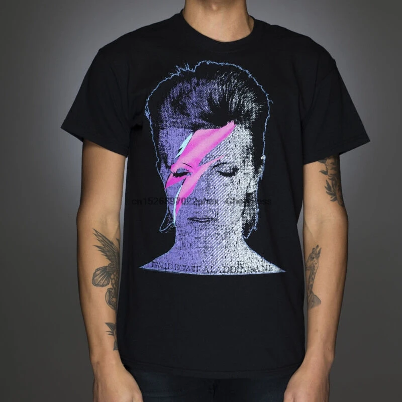 Официальный David Bowie чехол с изображением Аладдина Сане Футболка негатив новые