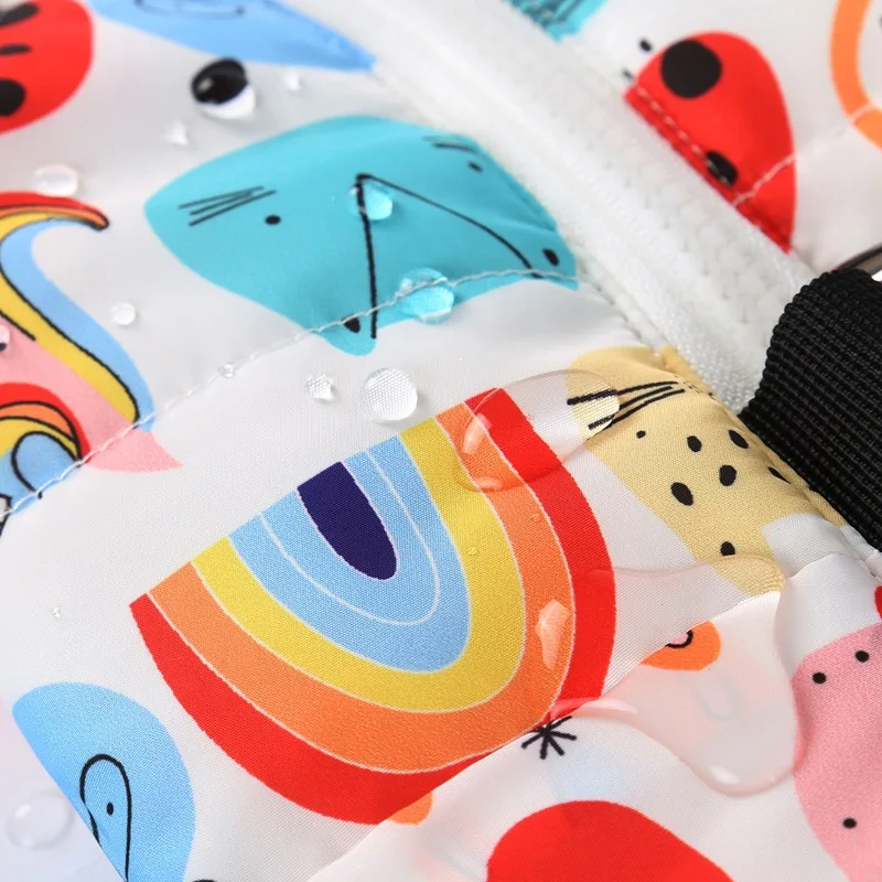 Куртка для маленьких собак с рождественским принтом водонепроницаемая одежда