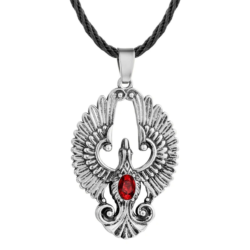 Фото CHENGXUN ожерелье с подвеской в виде птицы Феникс для мужчин и женщин языческие