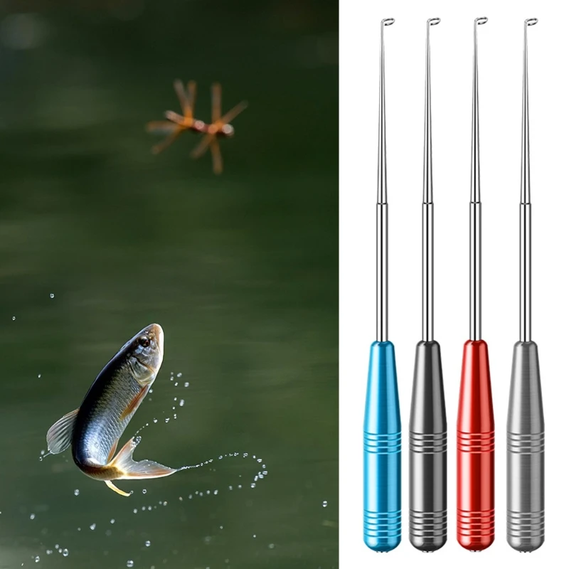 

448D Fishing Hook Remover Aluminum Alloy Hook Detacher Removal Fishhook Disgorger with Aluminum Handle Fishing Tackle Tool