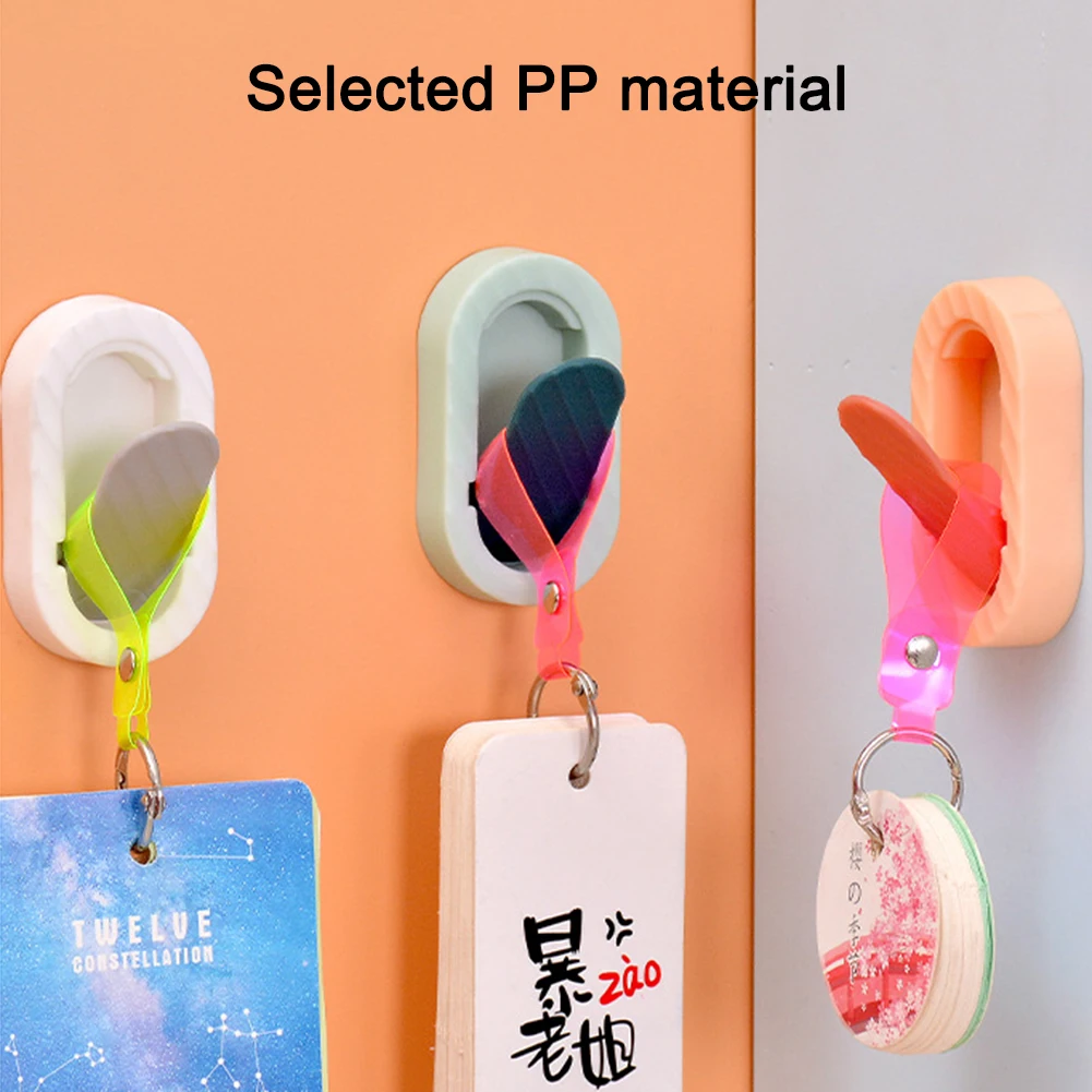 

5Pcs Wall Hooks Nordic Style Self Adhesive Waterproof Hooks Seamless Hanging Hook For Kitchen Office Bedroom Living Room
