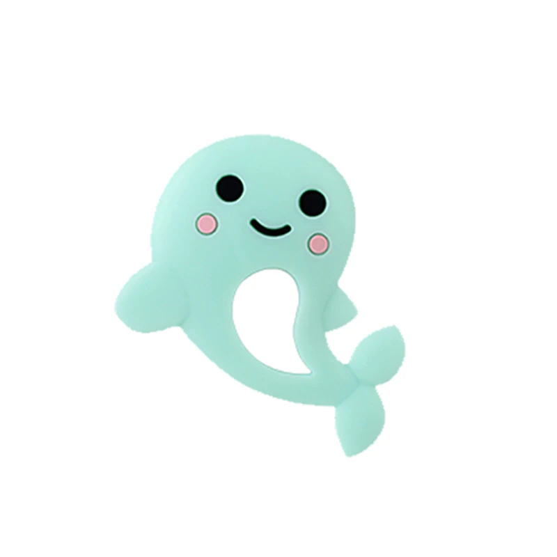 Dolphin Baby Teether food grade Silicone rodent kids Teething Toy Chewable Animal Shape Products Nursing Gift Accessories | Мать и