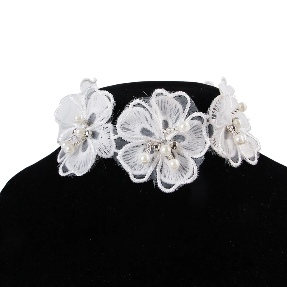 Ошейник с кружевным бантиком и кошками кружевной шарф котенком красивое колье