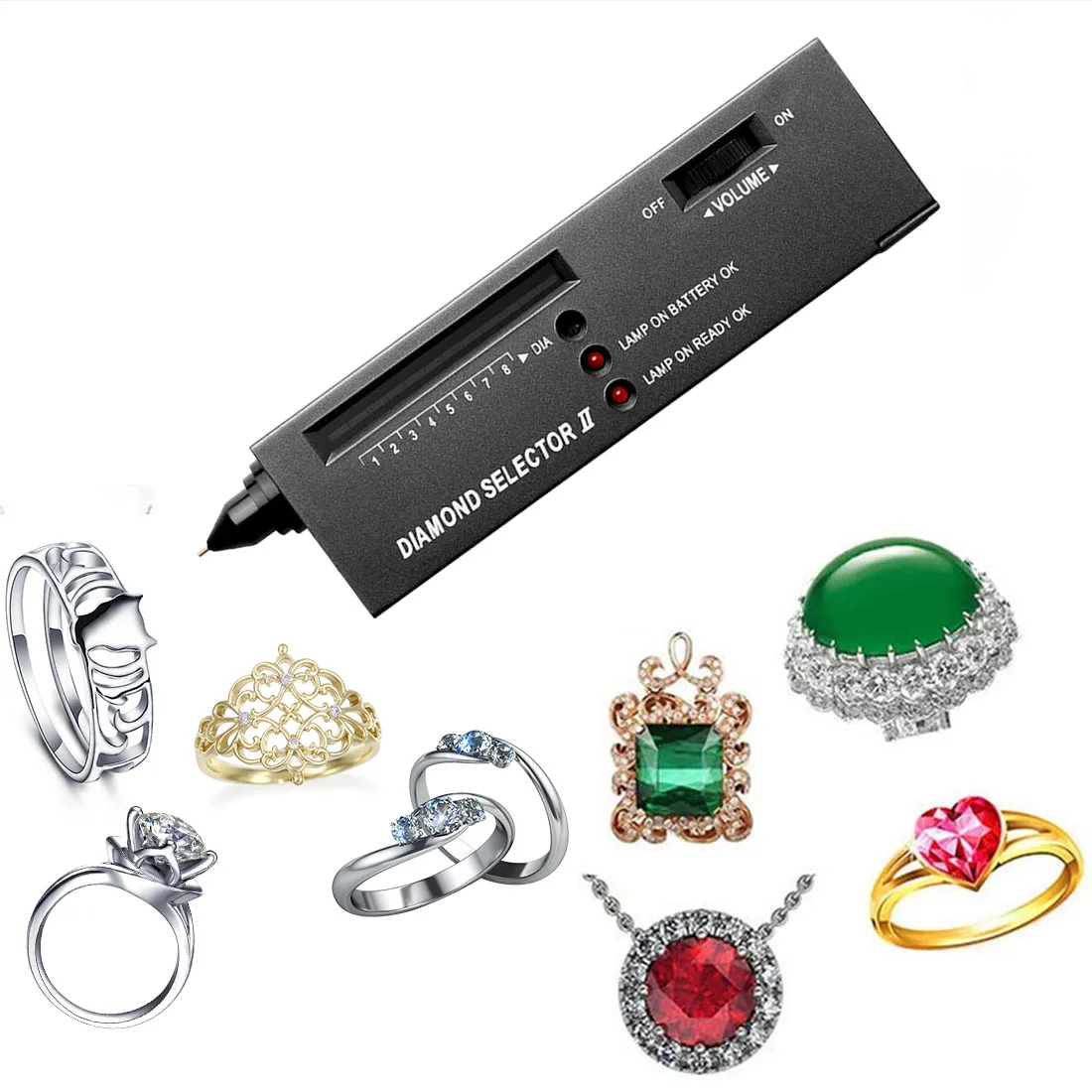 Jewelry Tool Diamond Detector Electronic Selector Gemstone Gems Tester II | Инструменты