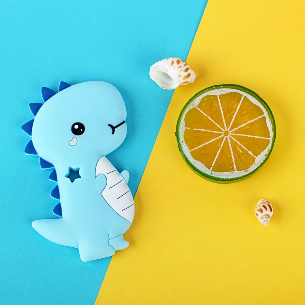 Грызунок детский Keep &amp Grow силиконовый Прорезыватель-динозавр грызунок животное