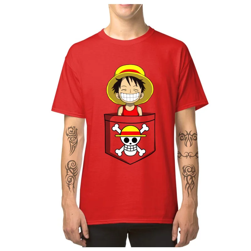 Футболка Luffy с изображением полных пиратов Мужская футболка принтом пиратского