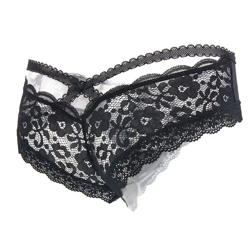 

Sexy Transparent Seduction Lingerie Lace Women's Underwear G String Low Waist Panties Female Panties T-Back Thong