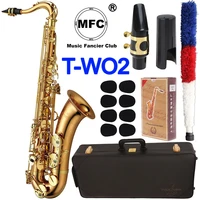 mfc tenor saxophone t 902 t wo2 gold lacquer sax tenor mouthpiece ligature reeds neck musical instrument accessories