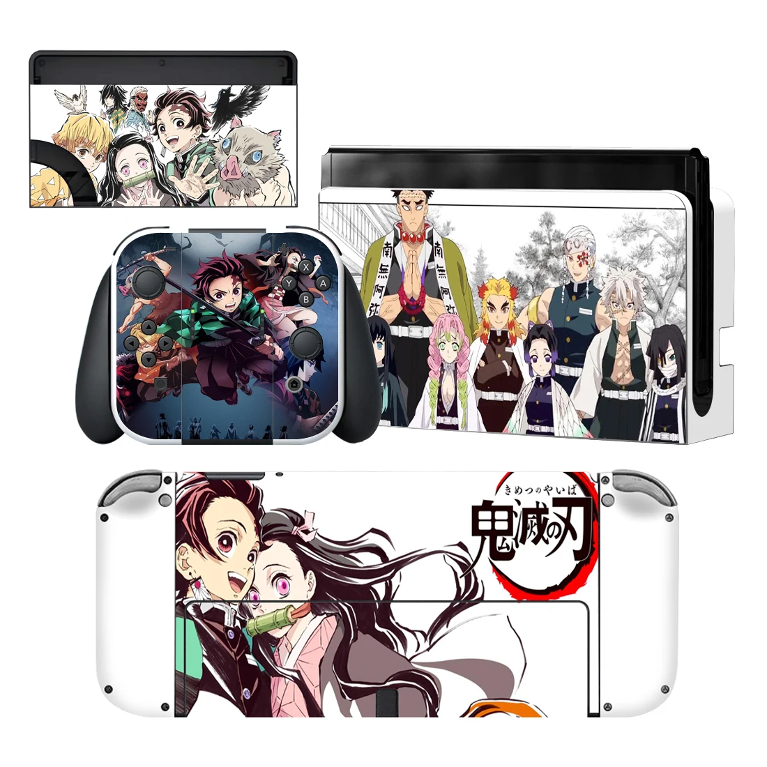 Demon Slayer NintendoNintendoswitch Skin Cover Sticker Decal for Nintendo Switch OLED Console Joy-con Controller Dock Skin Vinyl