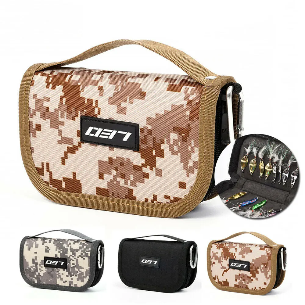 

Fishing Lures Oxford Cloth Bag Wallet Spoon Spinner Baits Storage Case Metal Spoon Tackle Bag Outdoor Fishing AccessoriesTool
