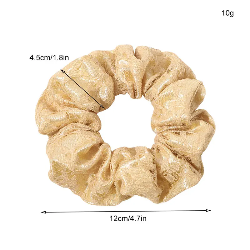 

Lace Double Layers Splice Hair Ring Scrunchies Ponytail Holder Elastic Hair Bands Hair Rope Vintage Hair Tie Hair Accessories