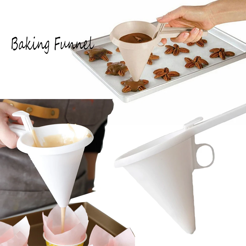 

1pc Adjustable Kitchen Baking Tool DIY Food-Grade Plastic Funnel Household Liquid Dispensing High Quality Mini Funnel Oil Bottle