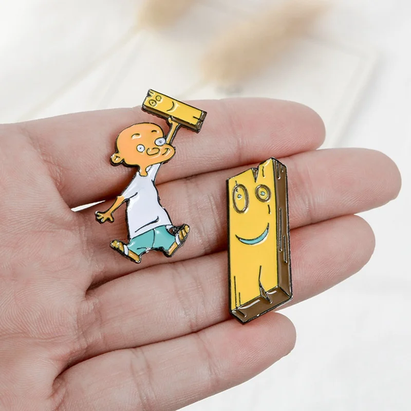 Дощечки Ed, Edd и Eddy булавки 90s мультфильмы Броши Булавки на лацкан эмалированные булавки детство мультфильмы ювелирные изделия