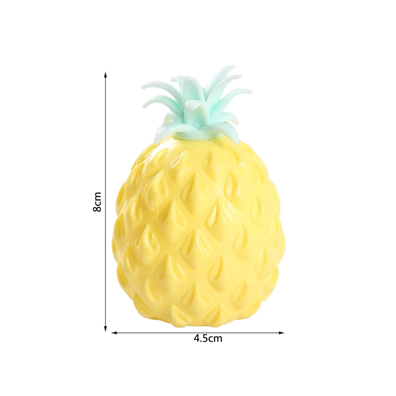 

Four-color Simulation Pineapple Decompression Toy Soft Hand Exercise Device Office Pressure Release Toys Fruit Decoration#Z