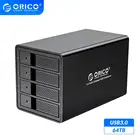 ORICO 95 Series 4 Bay 3,5 ''USB3.0 док-станция для HDD Поддержка 64 ТБ UASP с 150W72W внутренним адаптером питания алюминиевый чехол для жесткого диска