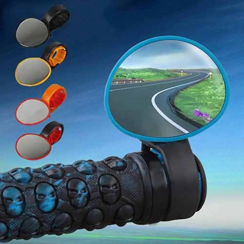

80% Hot Sales Bicycle Cycling Handlebar Rubber Rearview Mirror 360 Degree Rotate Accessories