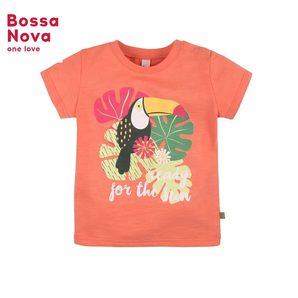 Футболка BOSSA NOVA для девочек 'Фламинго'|Тройники| |
