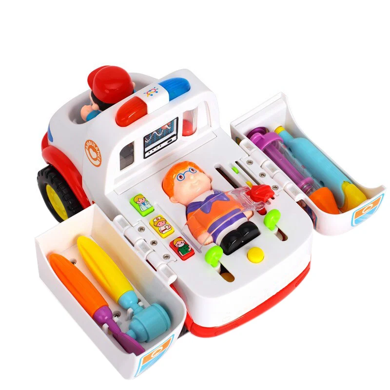 Игрушки скорой помощи электронная музыка освещение универсальный автомобиль