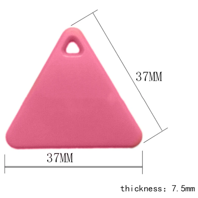 

Mini Triangle Fashion Bluetooth 4.0 Tracker GPS Anti-lost Pocket Size Smart Tracker for Car Wallet Key Collar for Olds Kids Pets