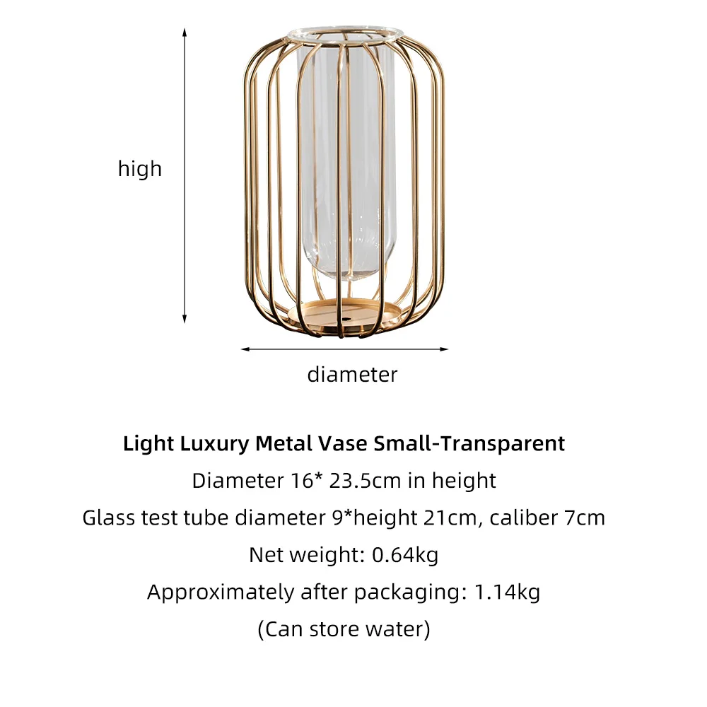 

Golden Vase Modern Home Decor Vases for Decor Glass Decoration Glass Vases for Flower Arrangements Table Decoration Living Room