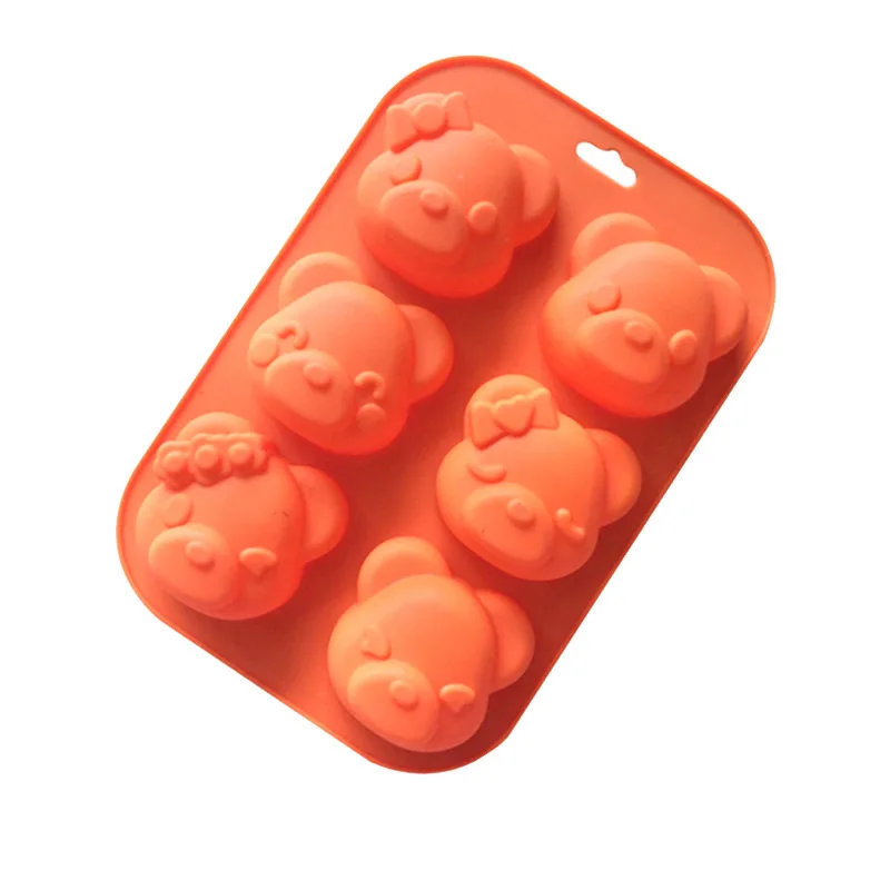 Инструменты сделай сам для милой формы медведя силиконовые выпечки шоколада