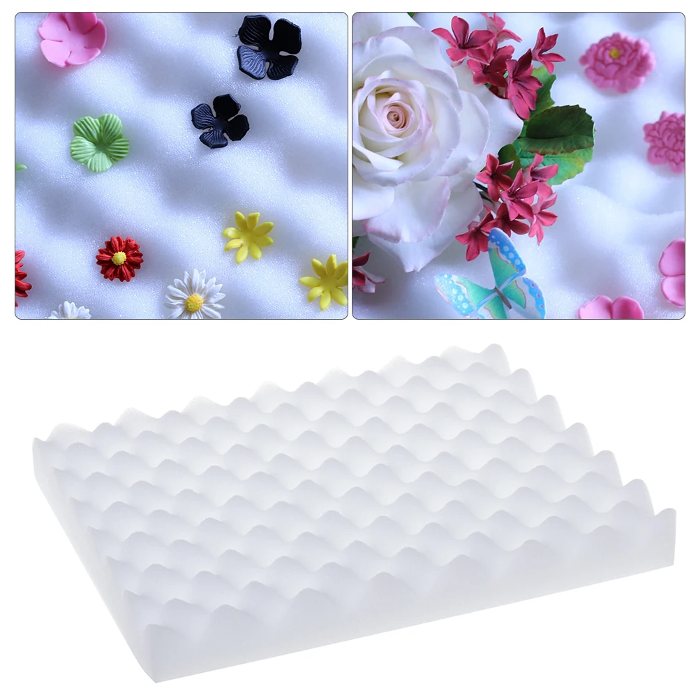 2 шт помадка торт Губка Пена сушка сахар цветок коврик и губка десен паста плесень
