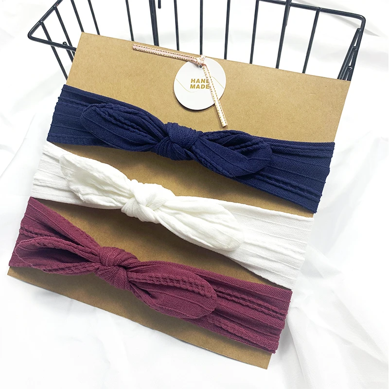

3pcs/lot Cute Bow Baby Headband for Girl Nylon Head Bands Turban Newborn Headbands Hair Accessories Baby Gifts for 0-2years