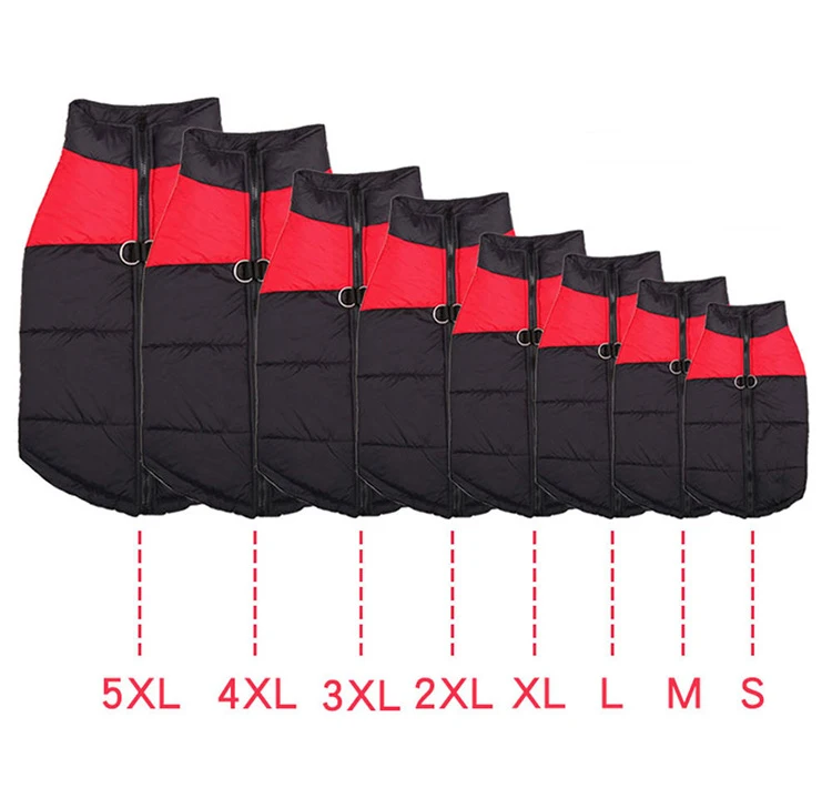 Зимний теплый жилет для домашних животных куртка одежда больших собак