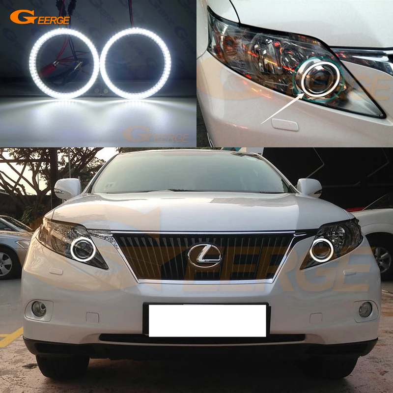 Для Lexus RX450h RX350 RX270 2009 2010 2011 2012 отличный SMD СВЕТОДИОДНЫЙ ангельские глазки набор
