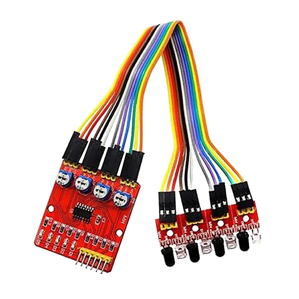 4-полосный инфракрасный отслеживающий модуль линии передачи Автомобильный