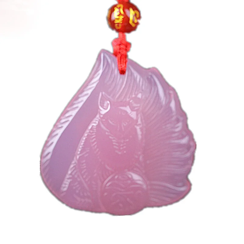 Ожерелье с кулоном из натурального Лисьего халцедона Прямая поставка ручная