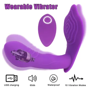 10 Speed Vibrators for Women Wear Dildo Vibrator G Spot Vagina Clit Stimulate Panties Vibrators Remote Control
